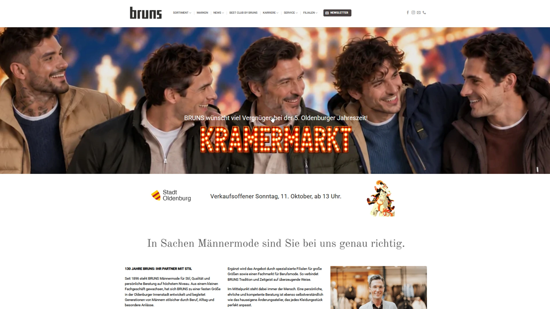 BRUNS Männermode - Oldenburg